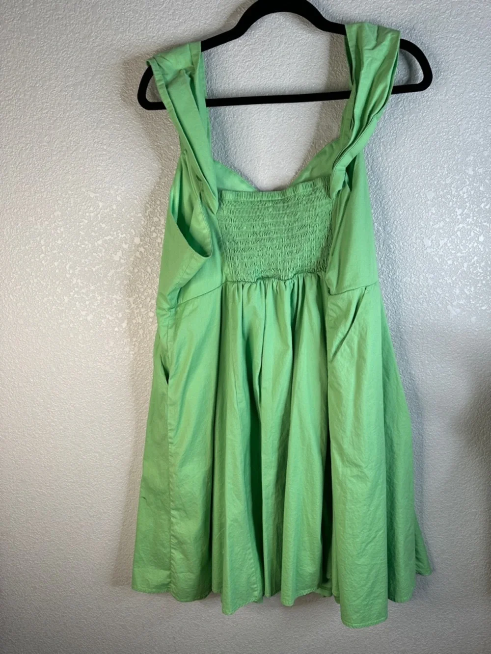 Disney‎ Green Tinkerbell Fit & Flair Cold Shoulder Flowy Dress Size 2X